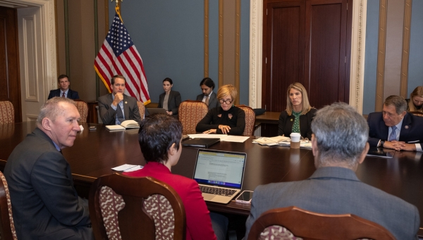 Faculty from the Block Center meet with Rep. Susie Lee