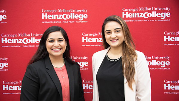 Heinz College students Maria Khan and Saaliha Khan