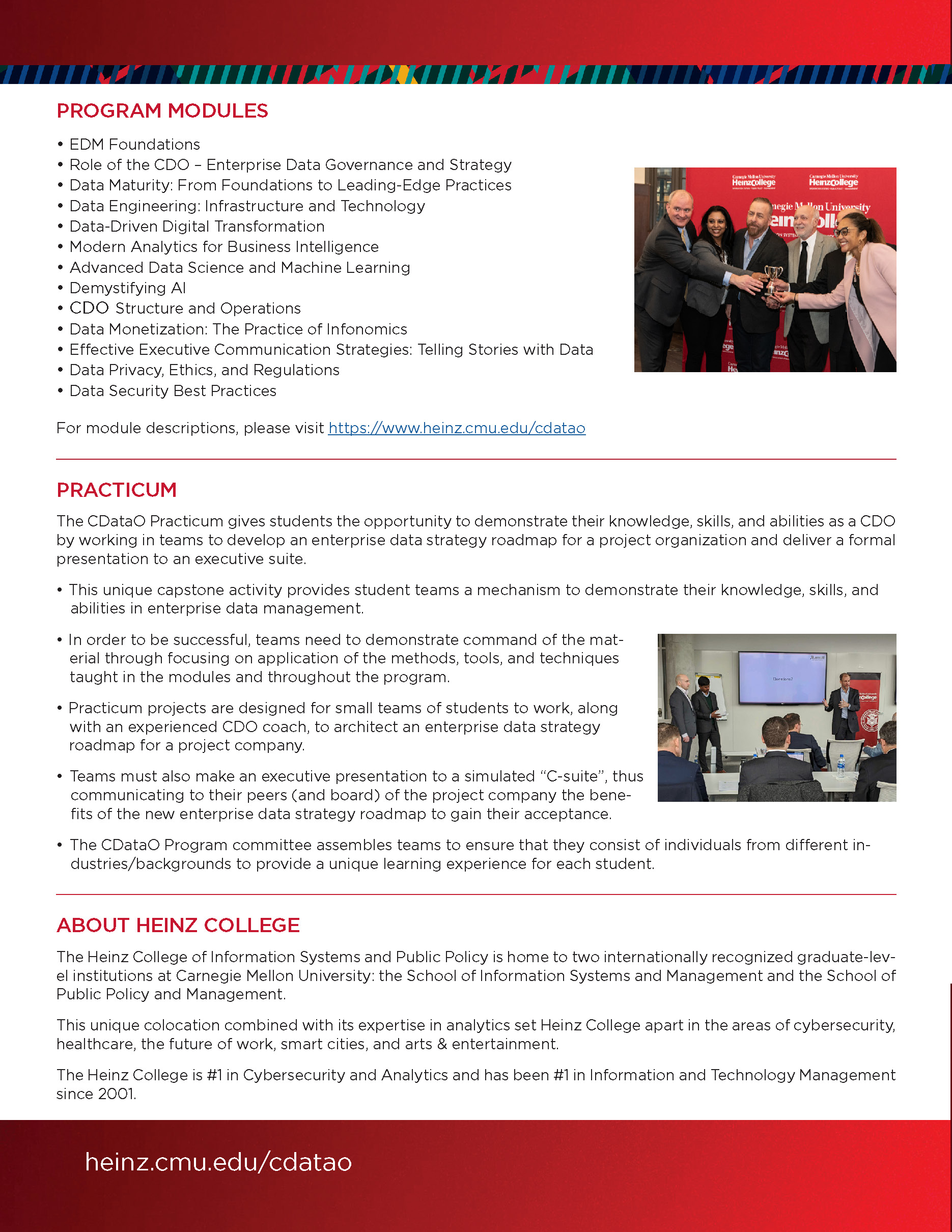 Chief Data Officer Program Brochure