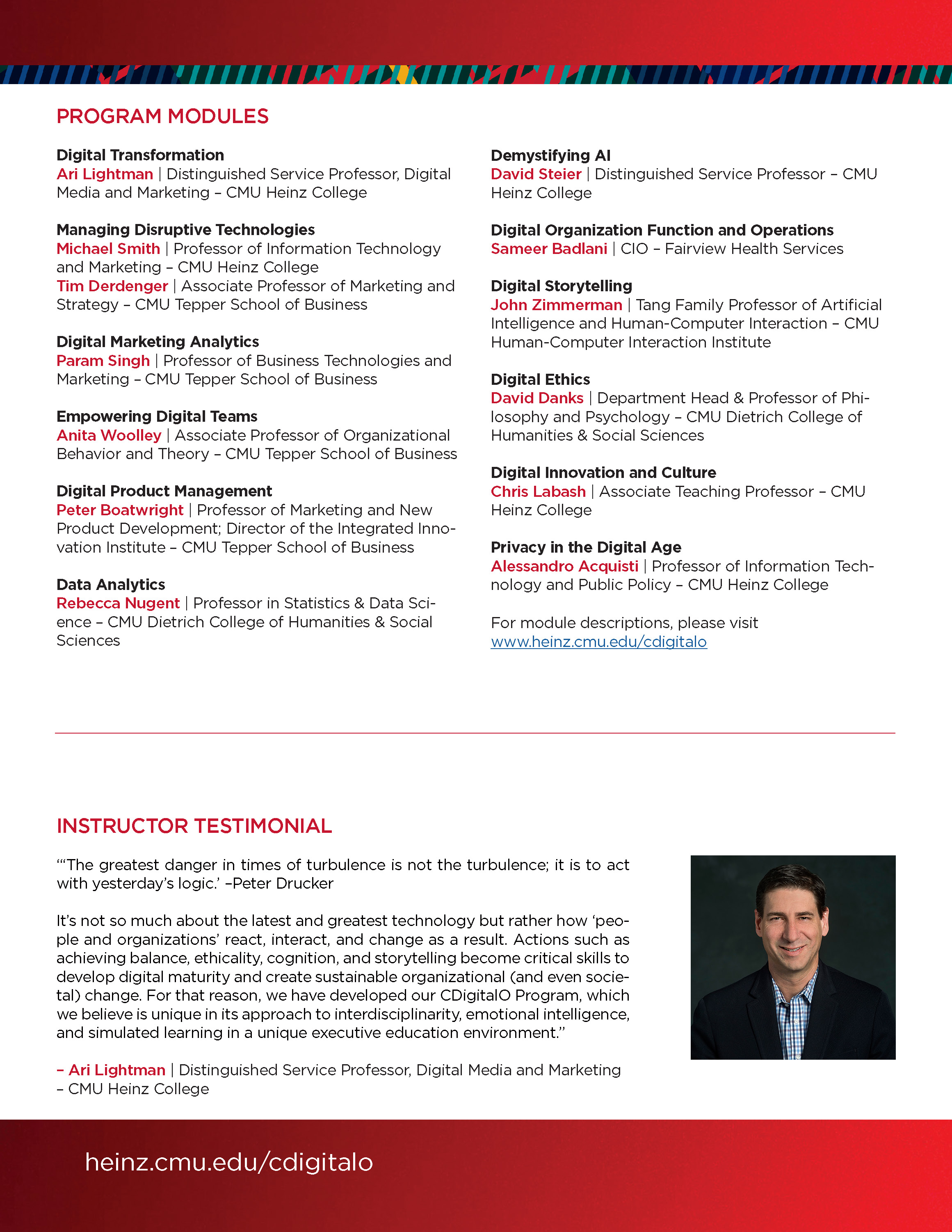 Chief Digital Officer Program Brochure