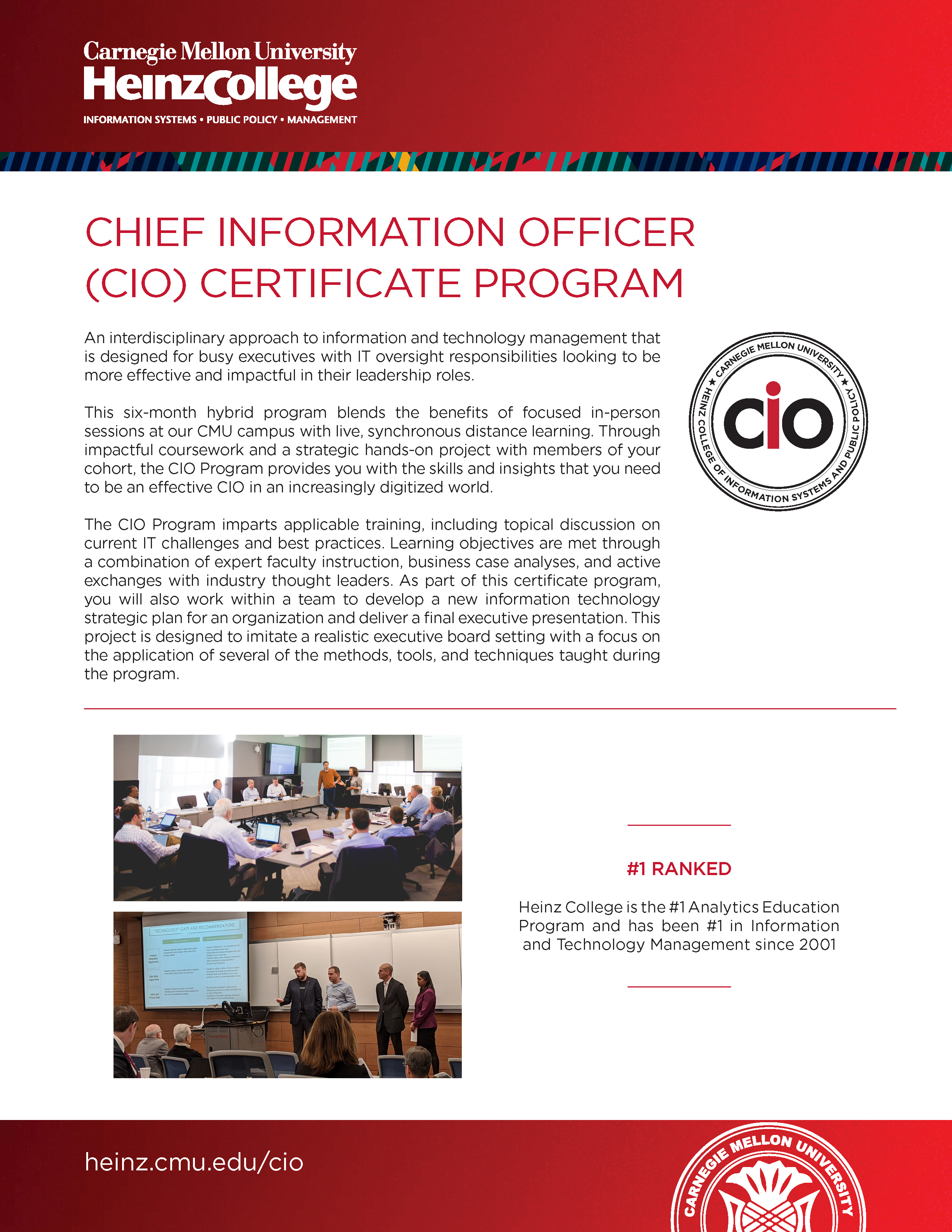 Chief Information Officer Program Brochure