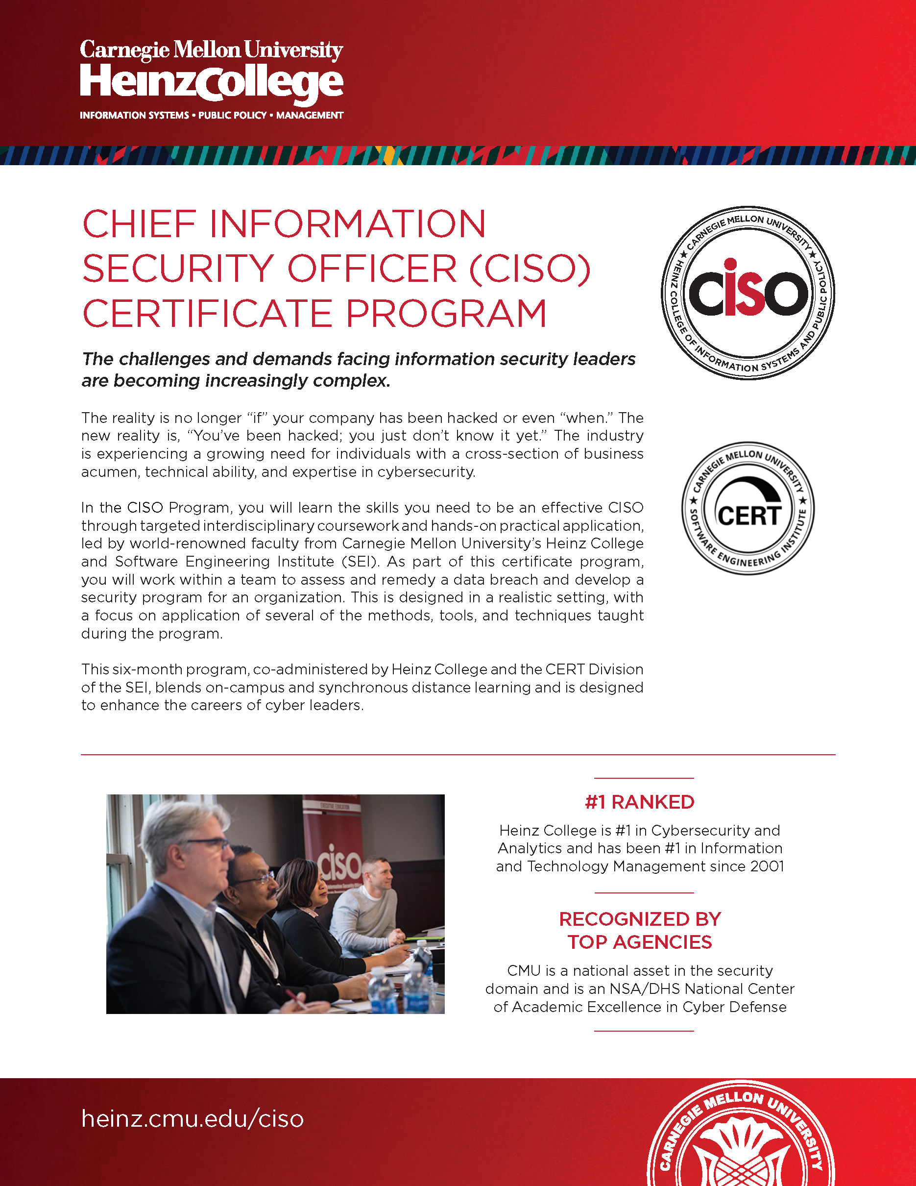 Chief Information Security Officer Program Brochure