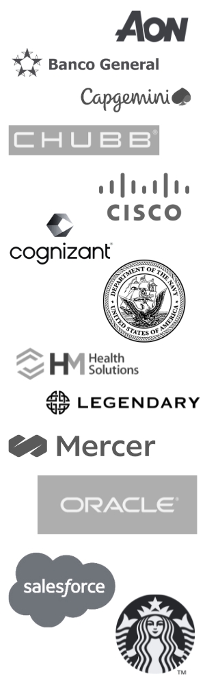 Graphic including logos from companies who have partnered with the C-Data-O program