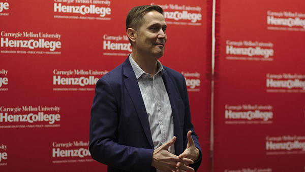 Mitch Glazier speaking at Heinz College