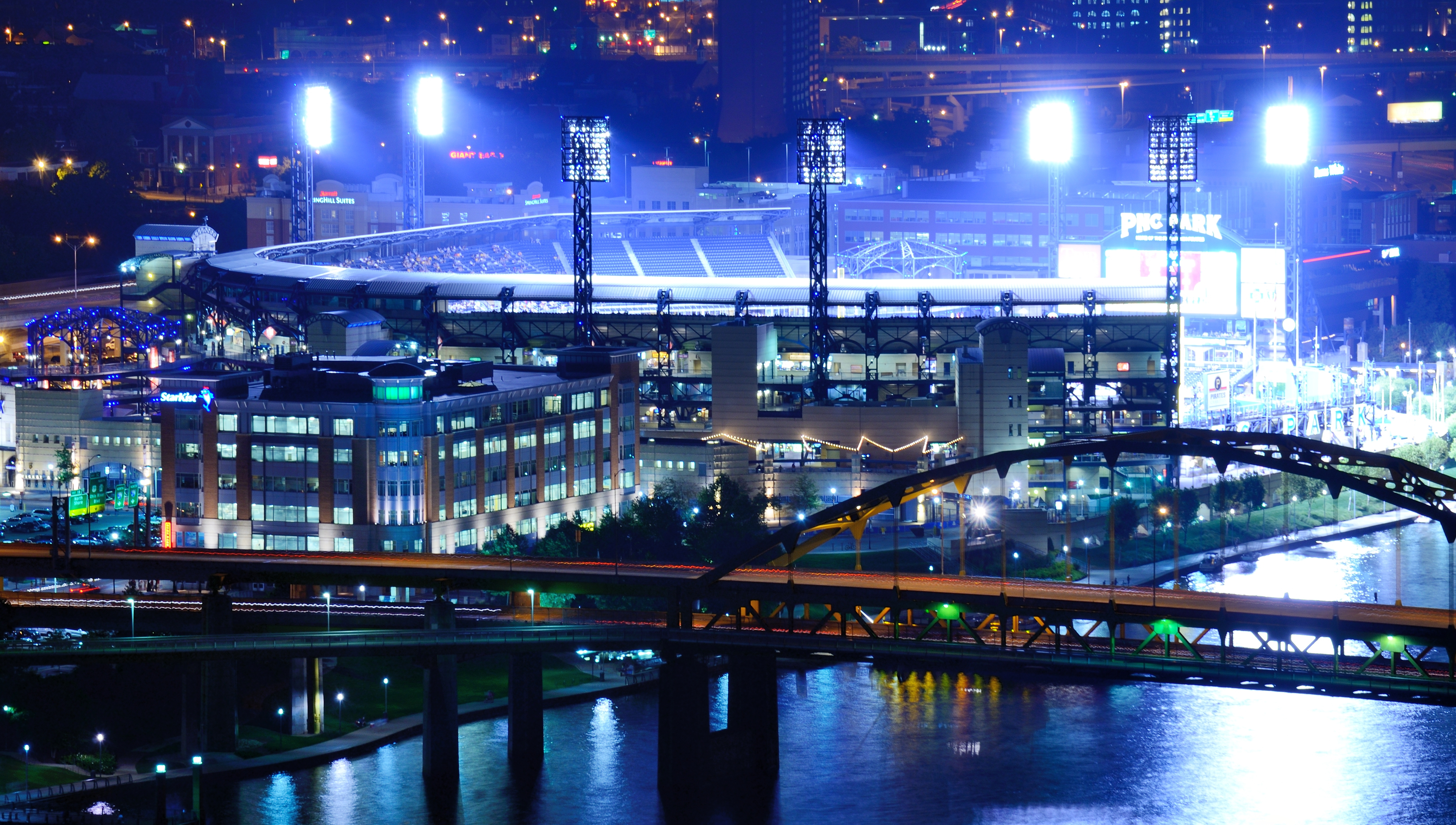 PNC Park at night