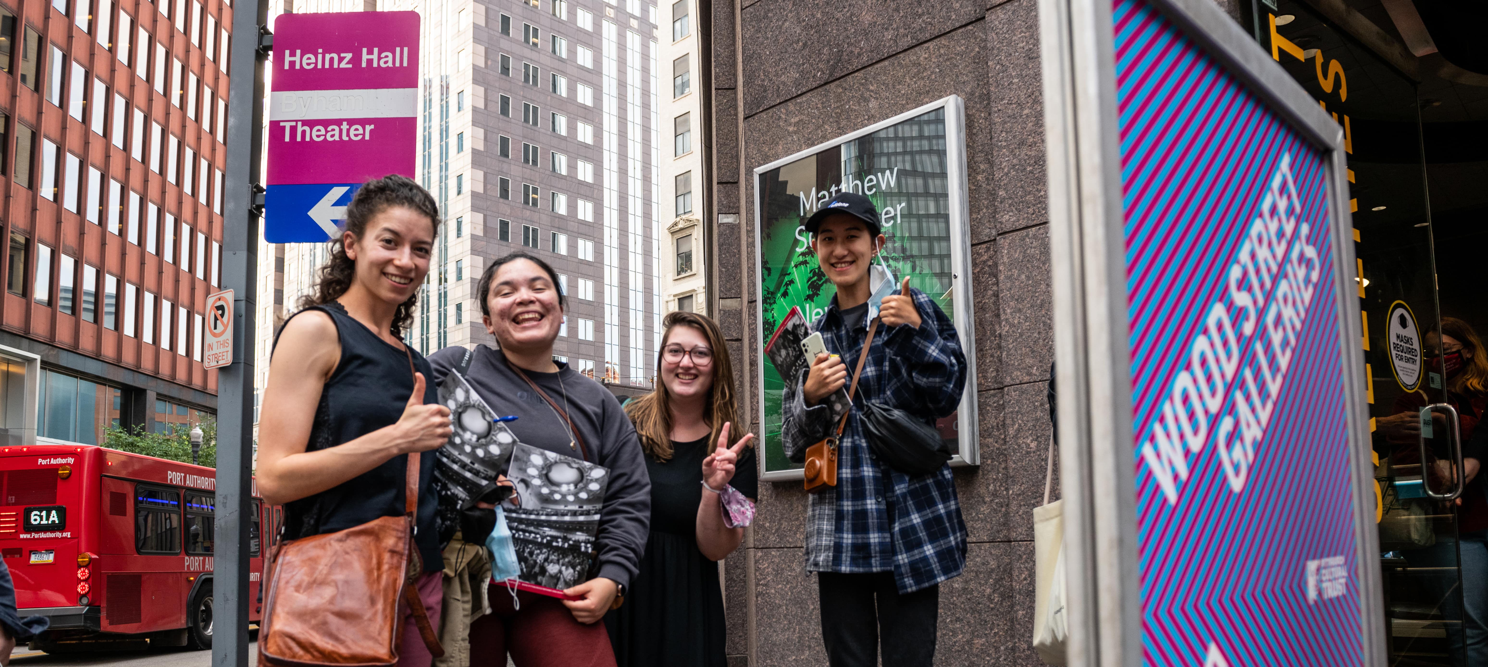 Heinz College students in Pittsburgh's Cultural District