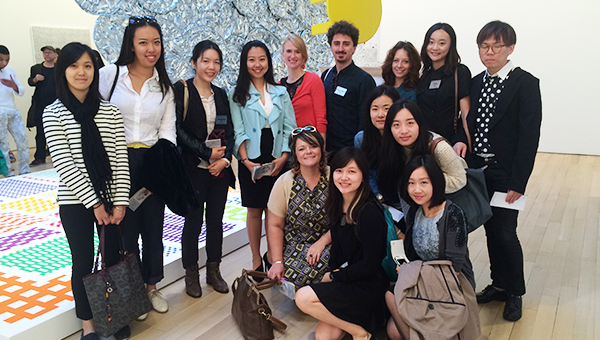 MAM students gathered at a conference