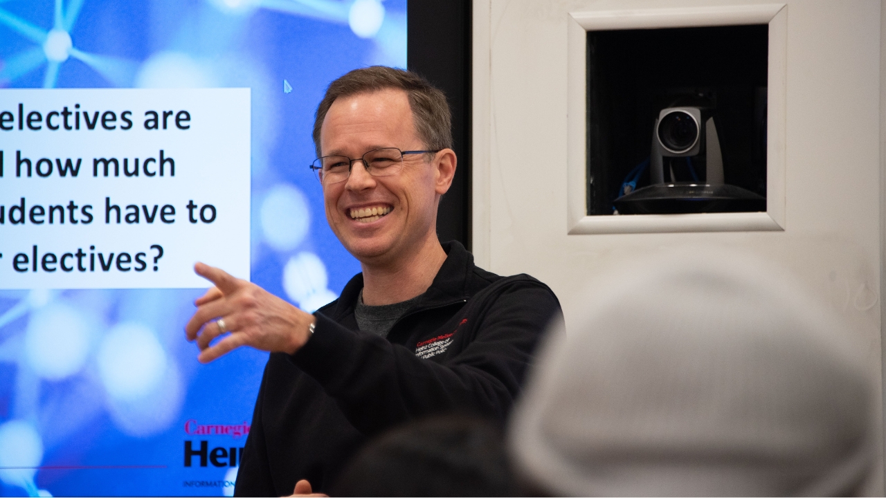 A photo of Information Systems Management Program Director Sean Beggs