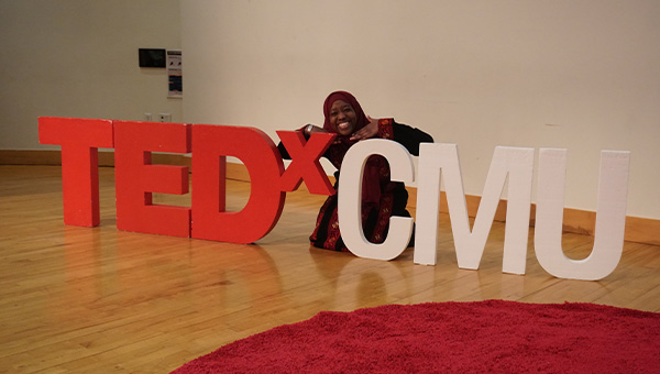 Anna Sene at her TedX talk
