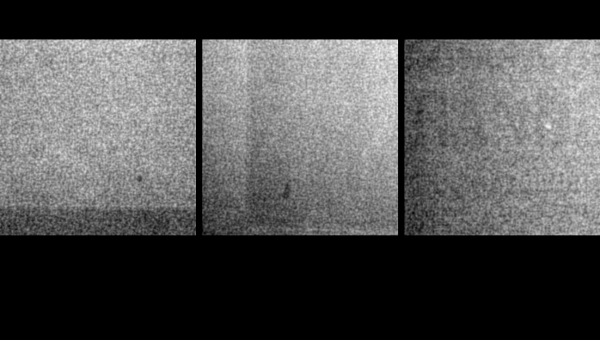 X-rays of body armor used in the Challenge. All of the images show defects.