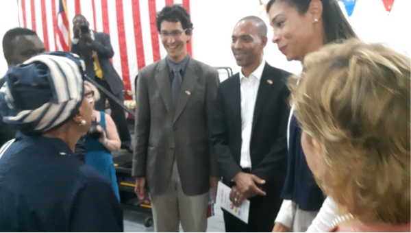 During her time at Google, Zwart meets with President Ellen Sirleaf Johnson.