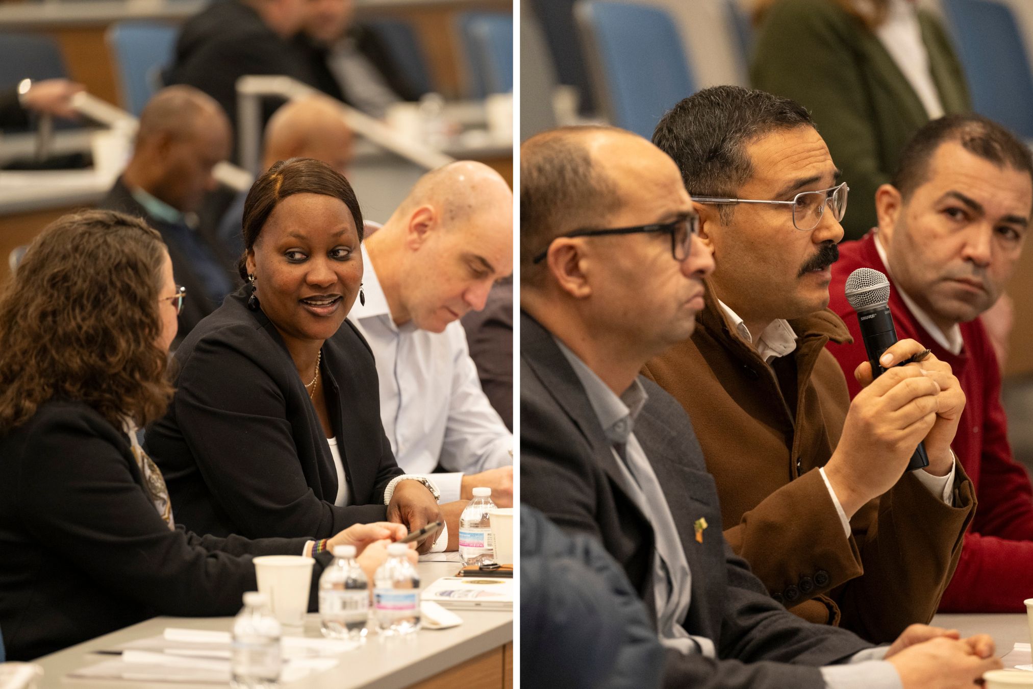 Participants engage with each other during session.