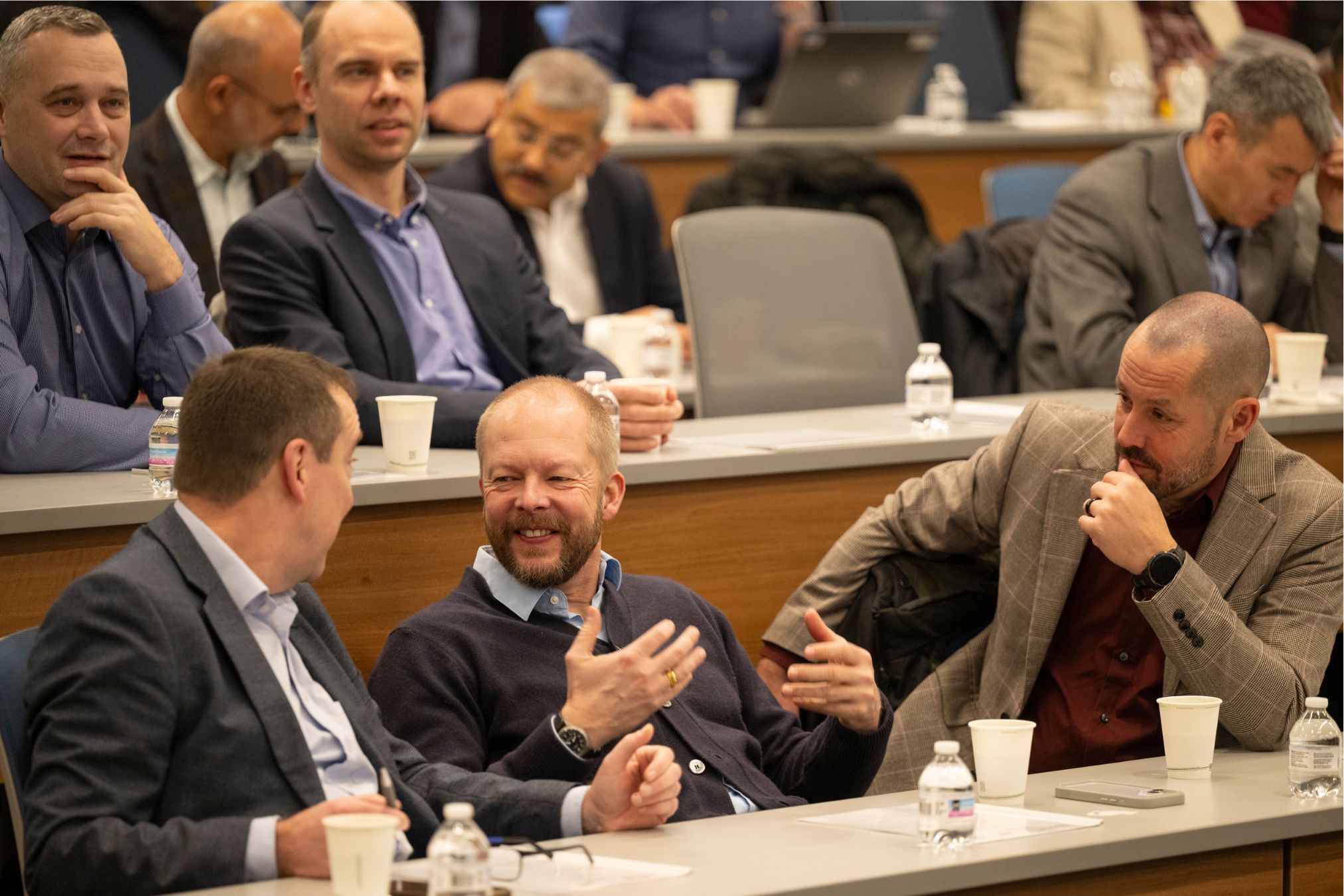 Participants chat during the session.