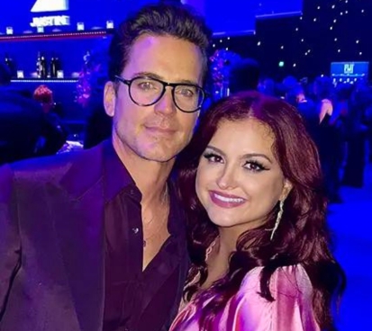 Matt Bomer with Zoe Tsamitis, a MEIM student interning at the Academy of Television Arts and Sciences.
