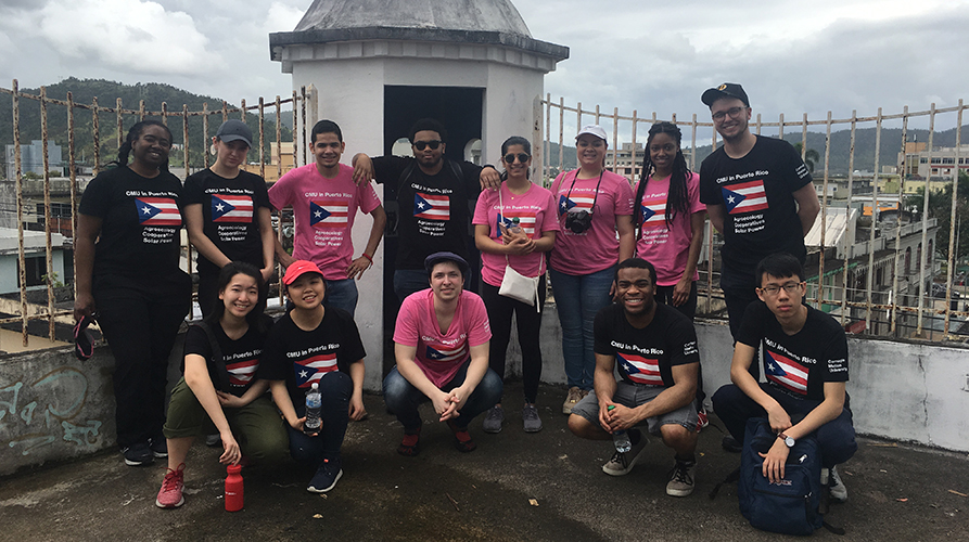 Members of the 2019 CMU in Puerto Rico group