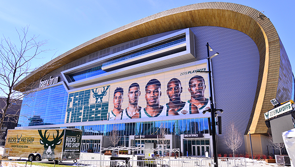 Fiserv Forum in Milwaukee, Wisconsin, USA