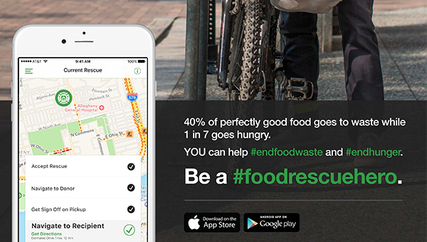 Information about the Food Rescue Hero app