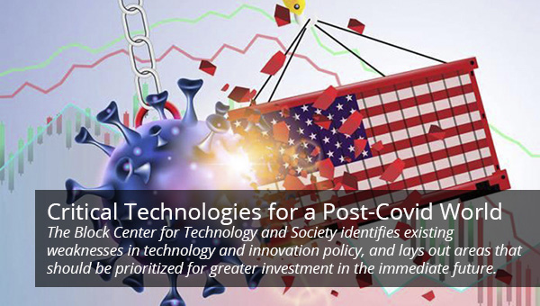 graphic art of American Flag breaking through a virus