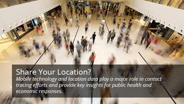 image of consumers in a mall with blurred motion