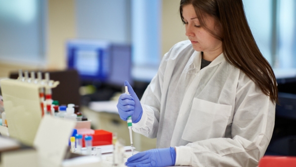 CORE lab specialist runs serologies as part of the organ allocation process.